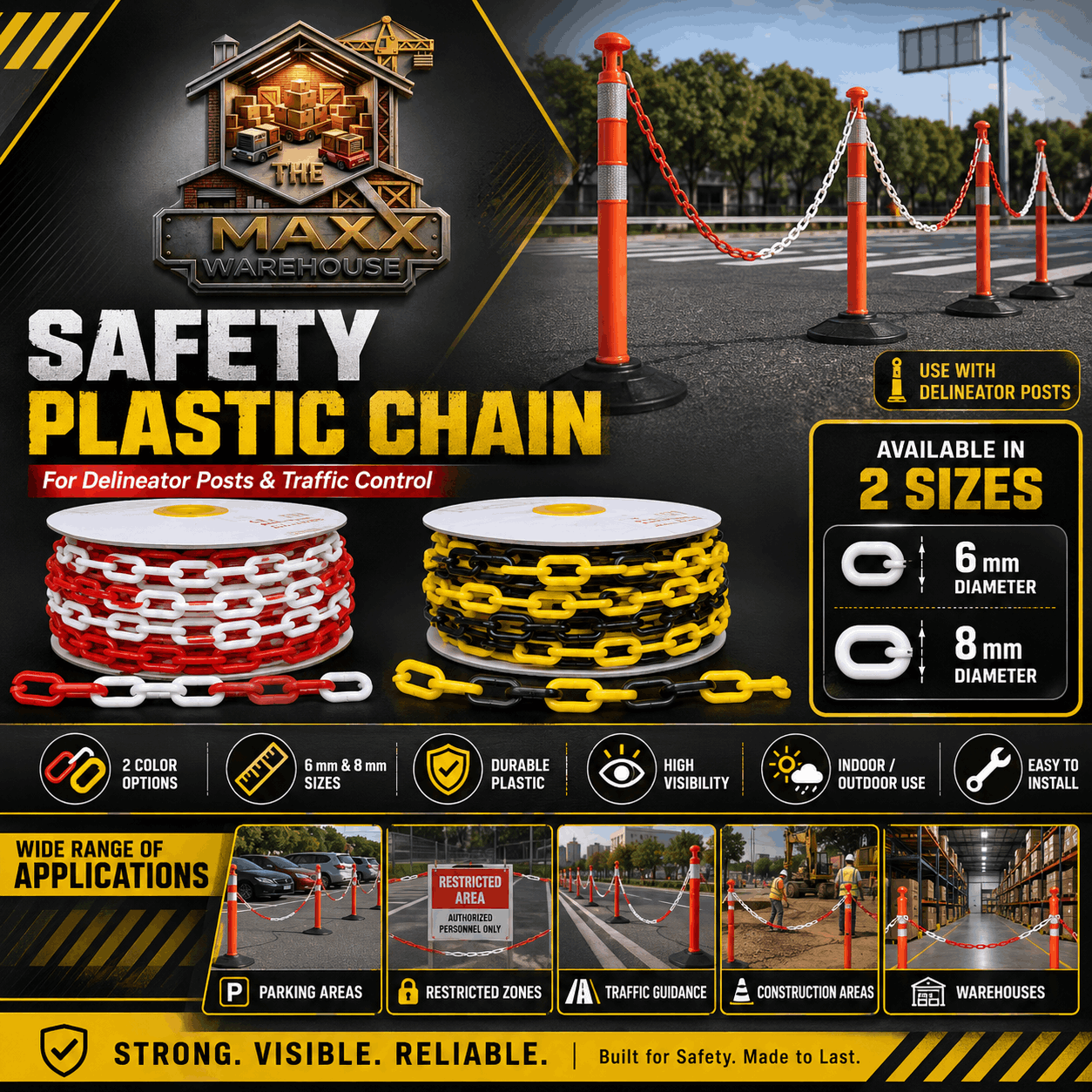 Safety Plastic Chain for Traffic Control